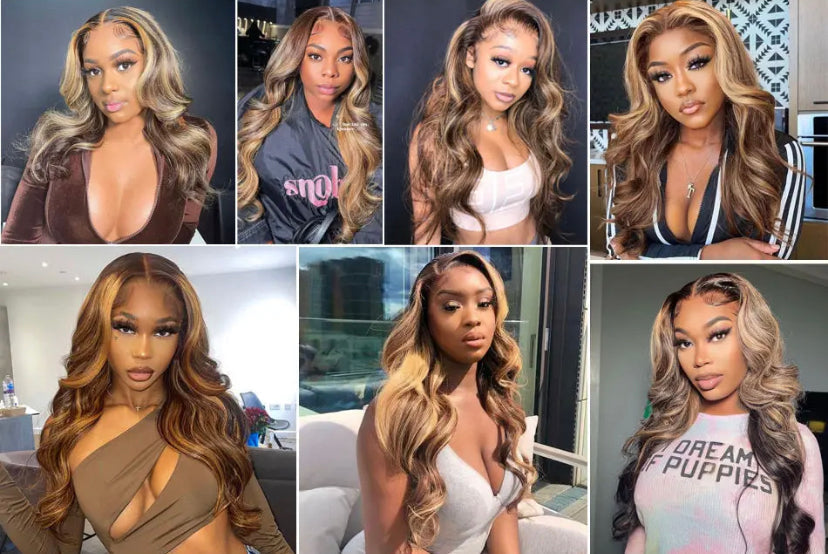 Perruque de cheveux humains Full Lace Lushlanes avec dentelle à reflets
Perruque frontale vierge sans colle Ombre Piano Hd perruque frontale en dentelle
Pour les femmes noires