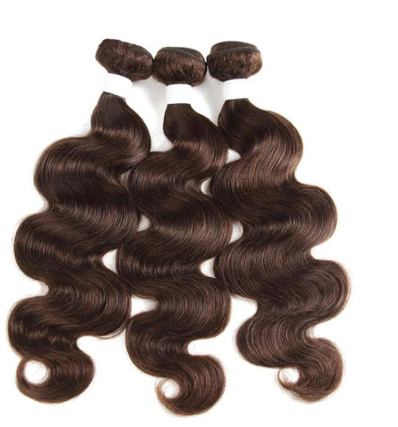 Lushlanes Brown Body
Wave 3 Bundles With 4x4 Lace closure 100% virgin human hair