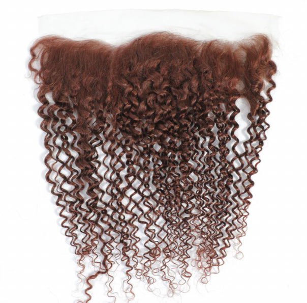 Lushlane #33 Kinky Curly 3 Bundles With 13×4 Frontal Human Hair For Black Women