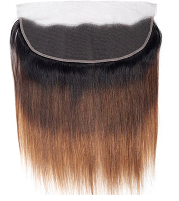 Lushlanes 1B/4/27 Straight Human Hair4 Bundles With 13*4 LaceFrontal
Peruvian Hair