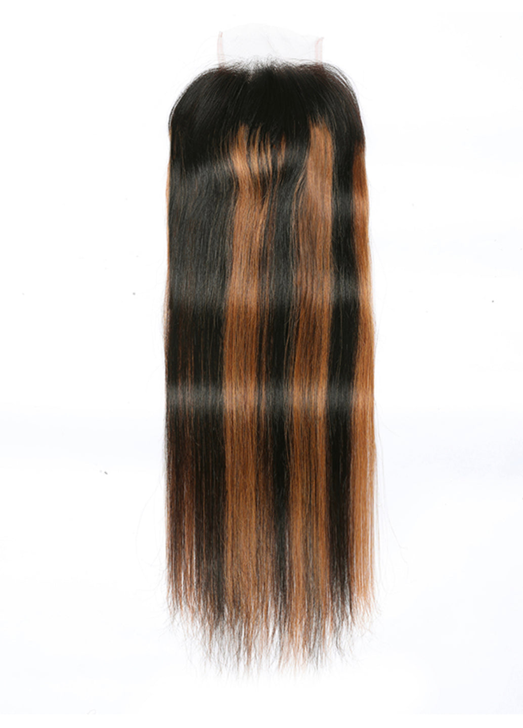 Lushlanes 4x4 lace closure straight hair brown balayage color