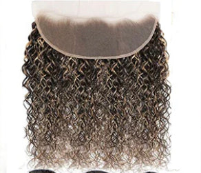 Lushlanes Highlight P4/27 Water Wave 3 Bundles With 13×4 Transparent Lace Frontal