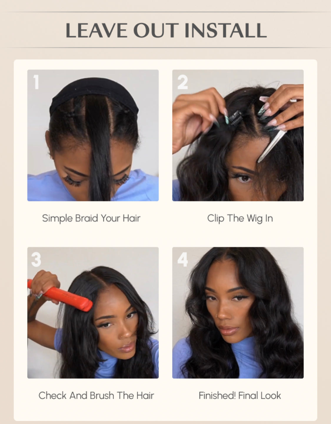 Lushlanes glueless V part 0 skill needed wig beginner friendly scalp natural curly human hair wig without leaving aside in 150%