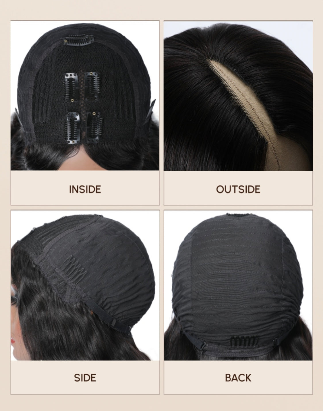 Lushlanes glueless V part 0 skill needed wig beginner friendly scalp natural curly human hair wig without leaving aside in 150%
