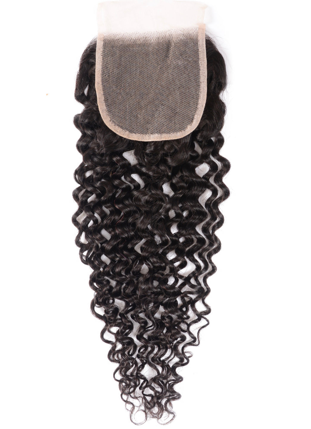 Lushlanes natural black Jerry curly 4x4 free part lace up closure