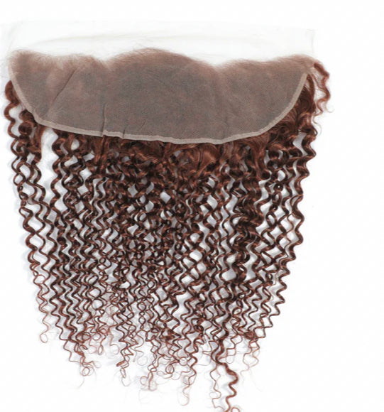 Lushlane #33 Kinky Curly 3 Bundles With 13×4 Frontal Human Hair For Black Women