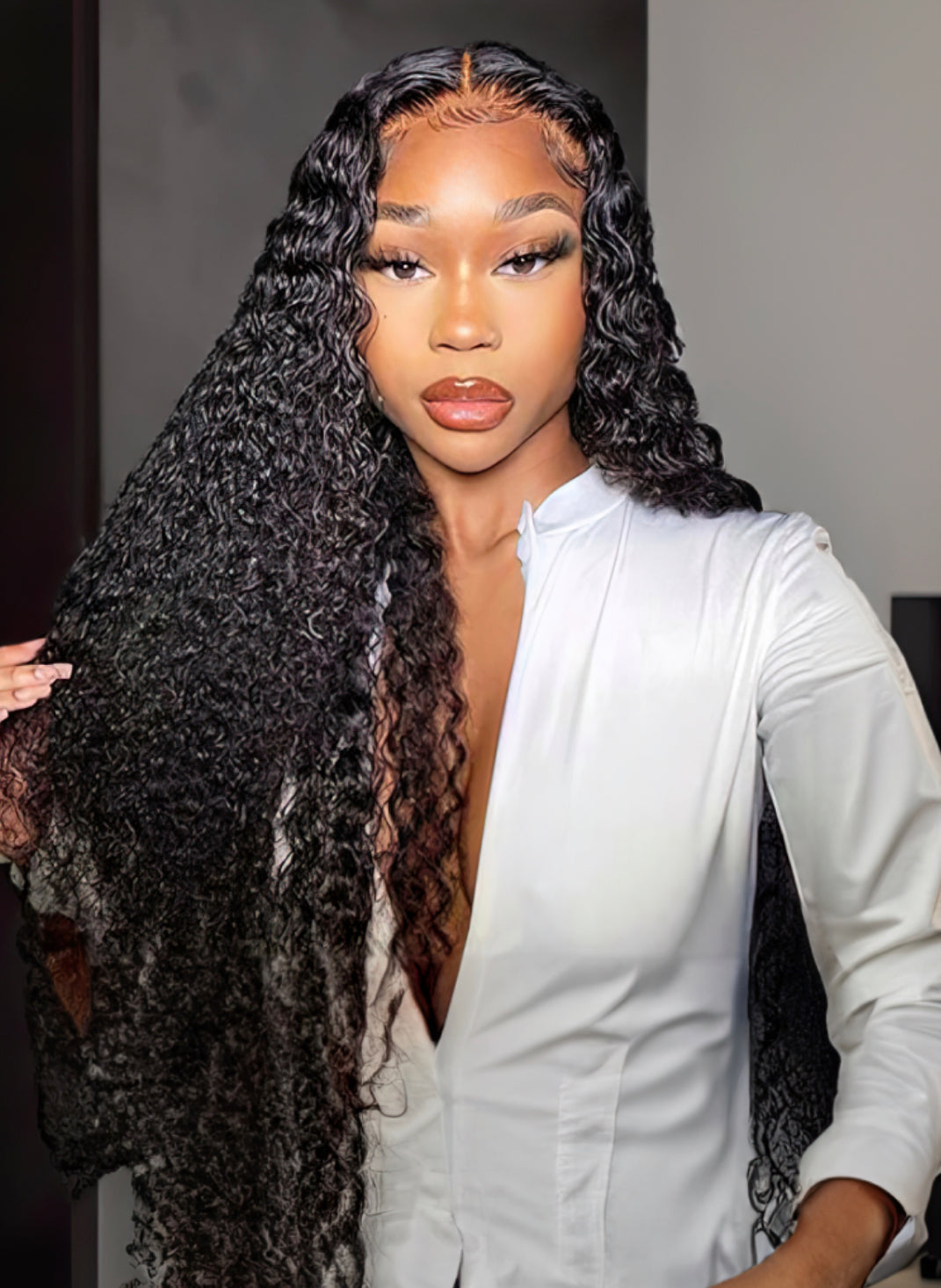 Lushlanes Melt HD 5×5
Lace Closure Deep Parting
Curly Hair Invisible Knots