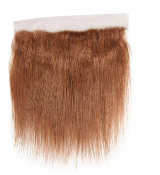 Lushlanes Color #30 straight hair 4 Bundles With 13x4 Lace Frontal Pre Colored