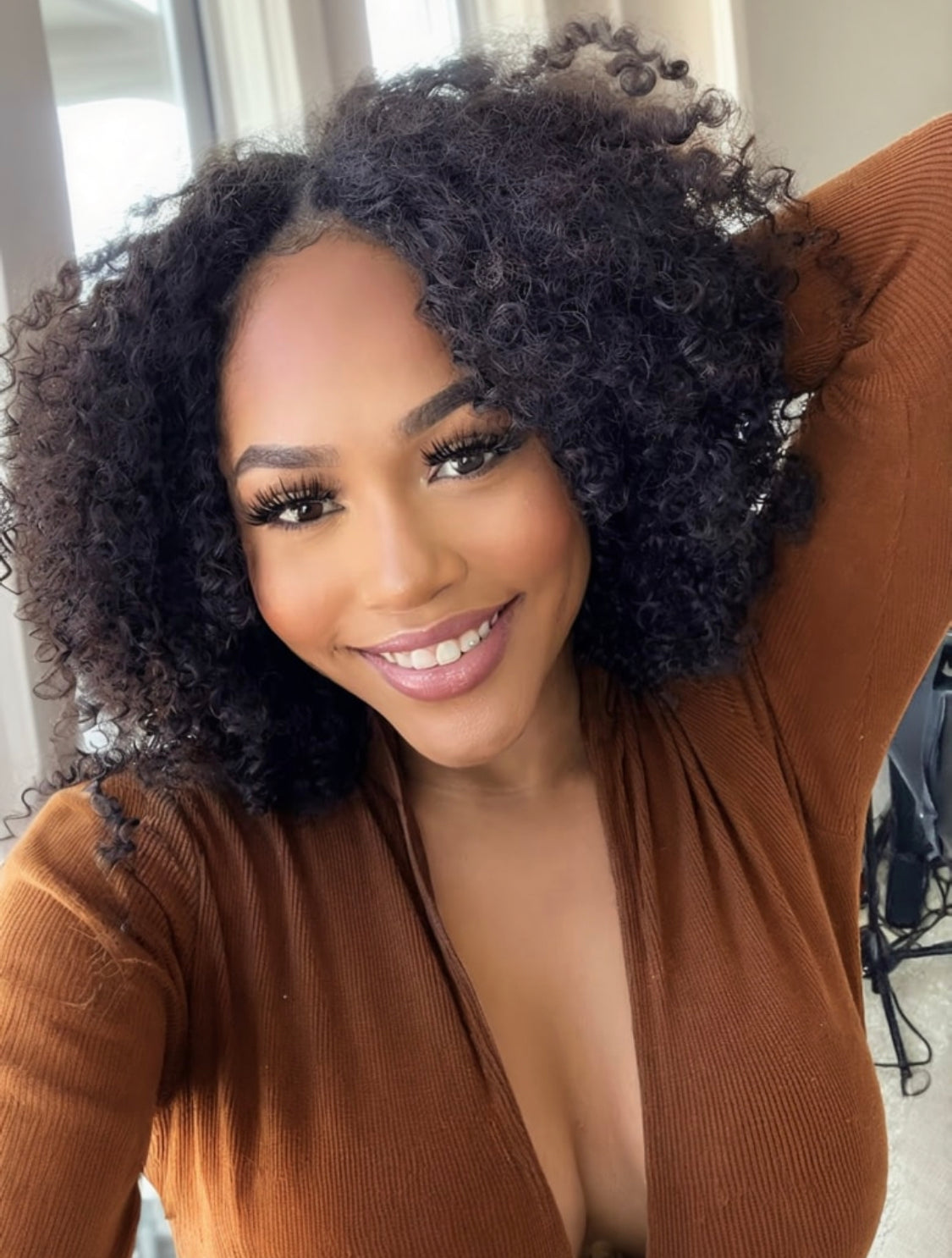 Lushlanes Glueless Natural Black Glueless Body Wave Non Lace New U Part Wig 150%