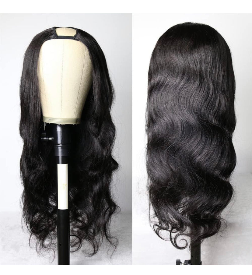 Lushlanes Body Wave U Part Wig Human Hair For Black Women Brazilian 150%