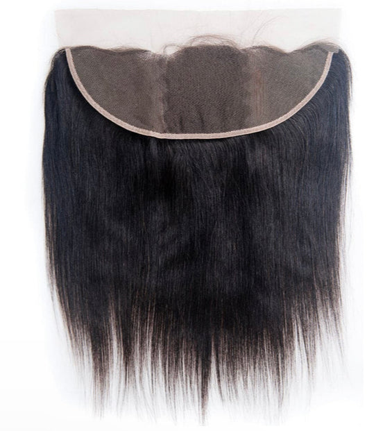 Lushlanes Straight Virgin
Human Hair 4 Bundles with 13×4 Lace Frontal
