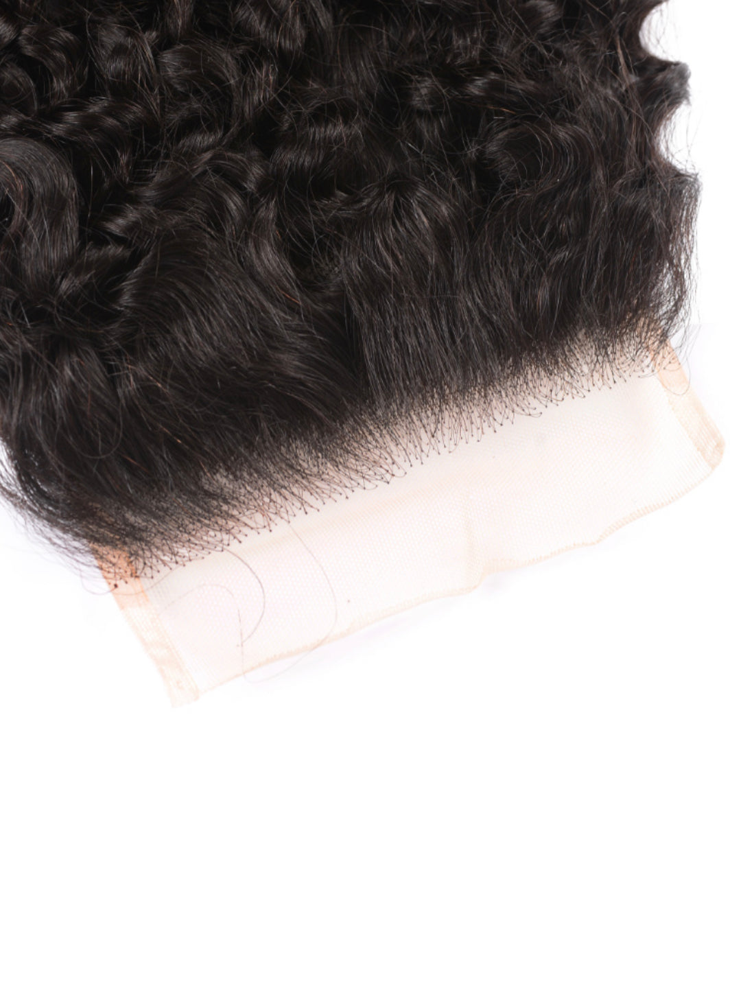 Lushlanes natural black Jerry curly 4x4 free part lace up closure