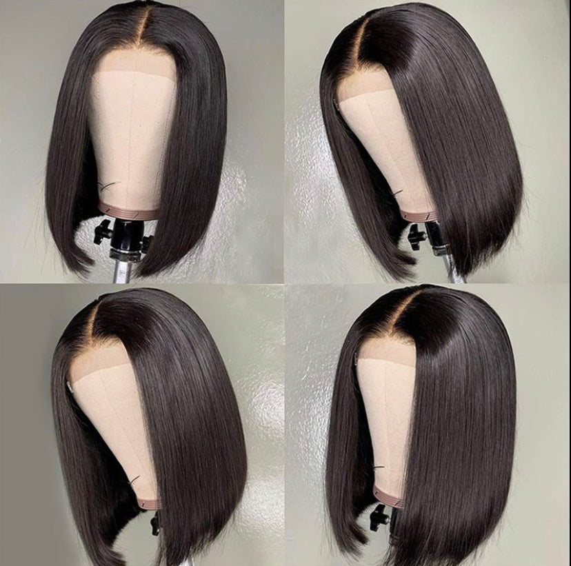 LUSHLANES HD Lace 4×4 Closure Bob Glueless Wig 180%