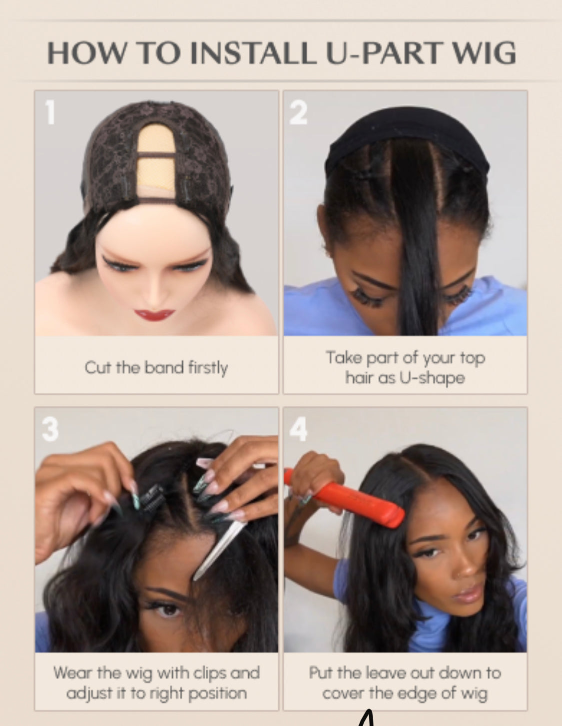 Lushlanes high density body wave U part human hair sew in wig 150%