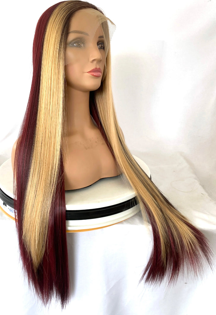 Lushlanes droite gingembre hd transparent suisse dentelle avant perruques 13x4 frontale wig150%