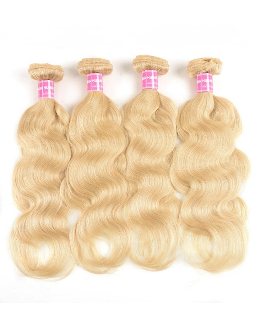 Lushlanes Hair 4 Bundles Body Wave Hair Weft With 4×4 Lace Closure 100% Human Hair