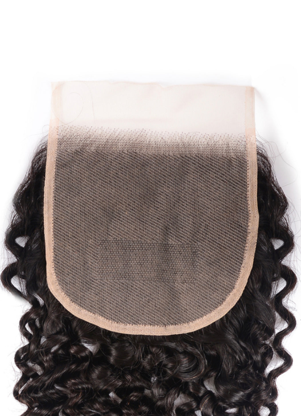 Lushlanes natural black Jerry curly 4x4 free part lace up closure