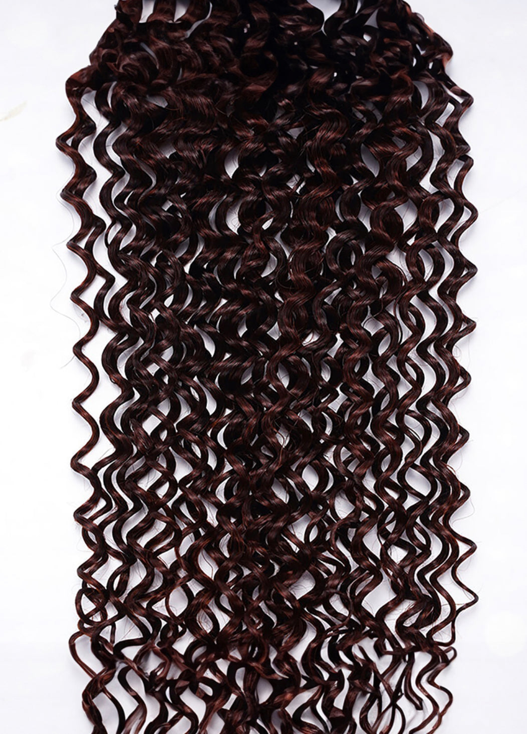 Lushlanes red brown Jerry Curl Remy human hair 4x4 free part closure