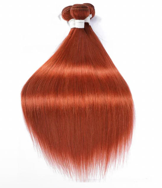 Lushlanes Ginger 350 Straight 4 Bundles With 13*4 Lace Frontal Peruvian Hair