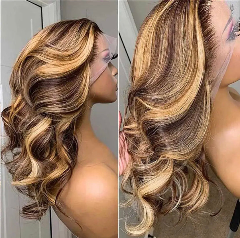 Perruque de cheveux humains Full Lace Lushlanes avec dentelle à reflets
Perruque frontale vierge sans colle Ombre Piano Hd perruque frontale en dentelle
Pour les femmes noires