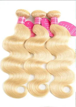 Lushlanes 613 Blonde Body wave 4 Bundles with
13*4 Frontal Human Virgin Hair transparentlace