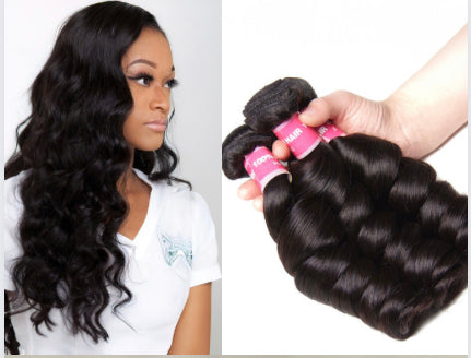 Lushlanes 3pcs/pack Peruvian Virgin Hair Loose Wave