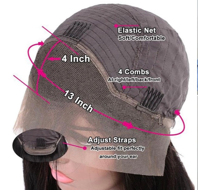 Lushlanes mettre en évidence Blonde courte BOB vague profonde dentelle avant perruque de cheveux humains pour les femmes noires