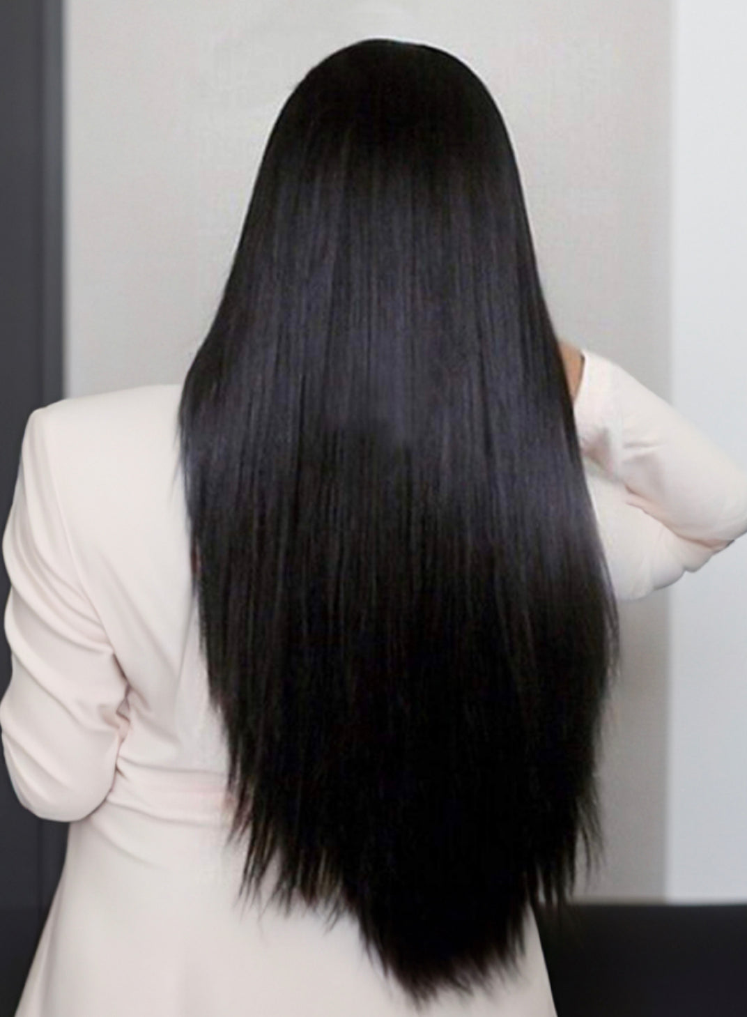 Lushlanes cheveux raides cheveux humains dentelle frontale 13x4