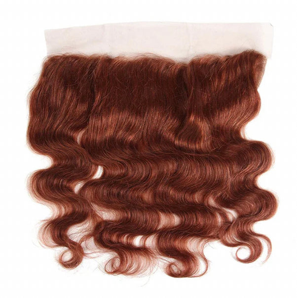 Lushlanes color #33 body wave 3 Bundles With 13×4 Lace Frontal Pre Colored