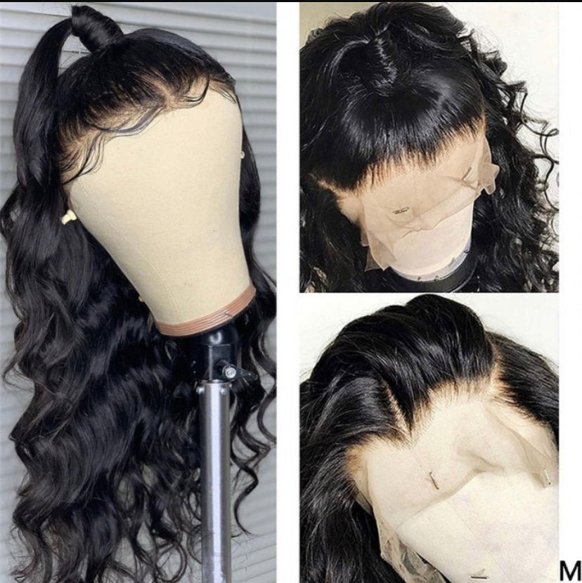 Lushlanes Full Lace Long Body Wave Human Hair Wig 150% Density