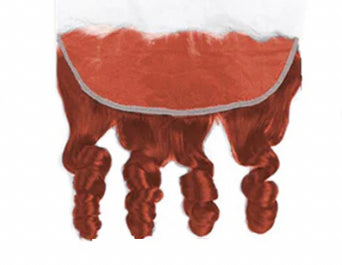 Lushlanes 350 Ginger Color Loose Wave 3 Bundles With 13x4 HD Lace Frontal Human Hair Extension Brazilian Weave