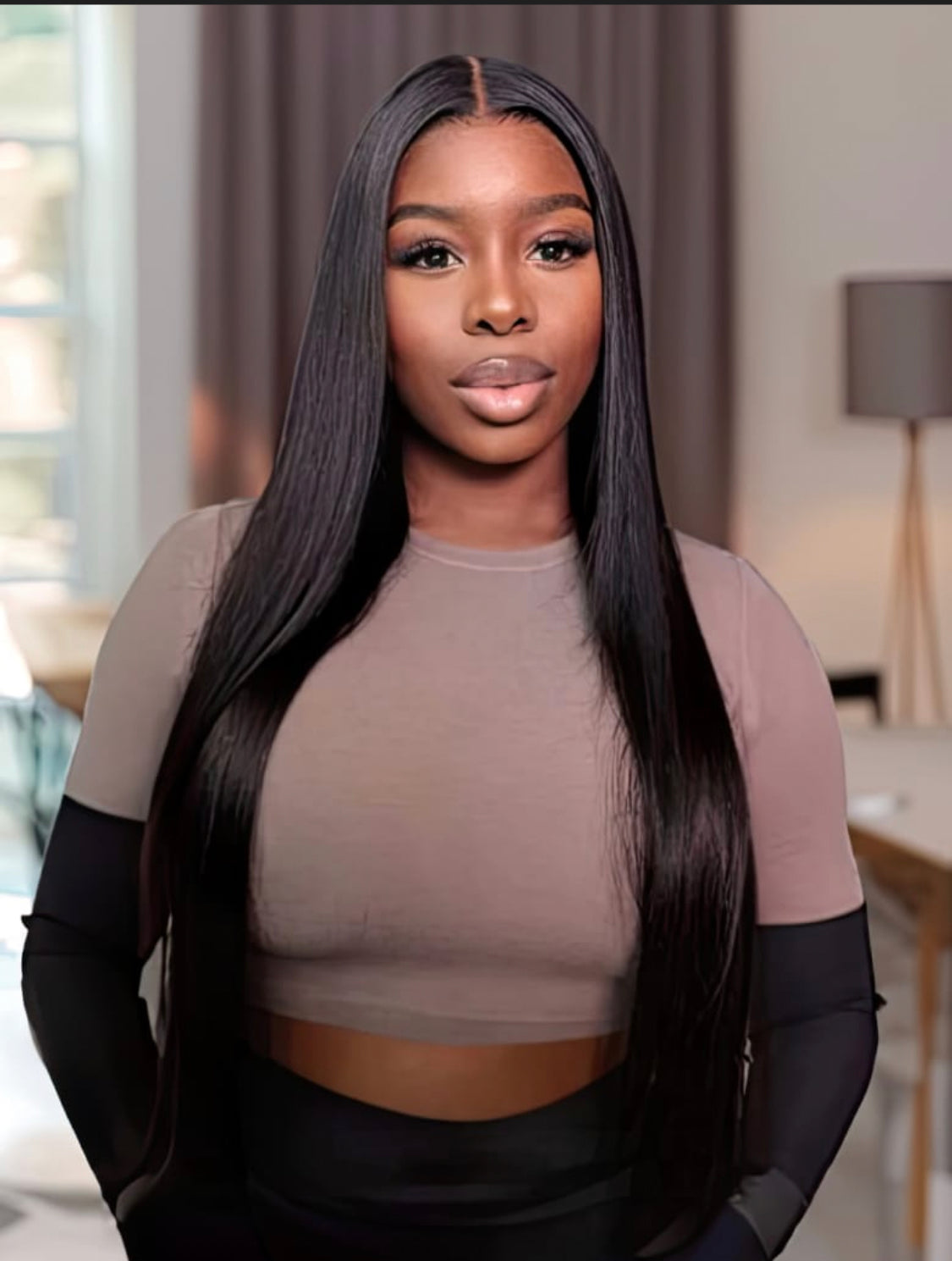Lushlanes Magic Dry Straight & Wet Curly Wig 2 styles V part curly human hair wig black 150%