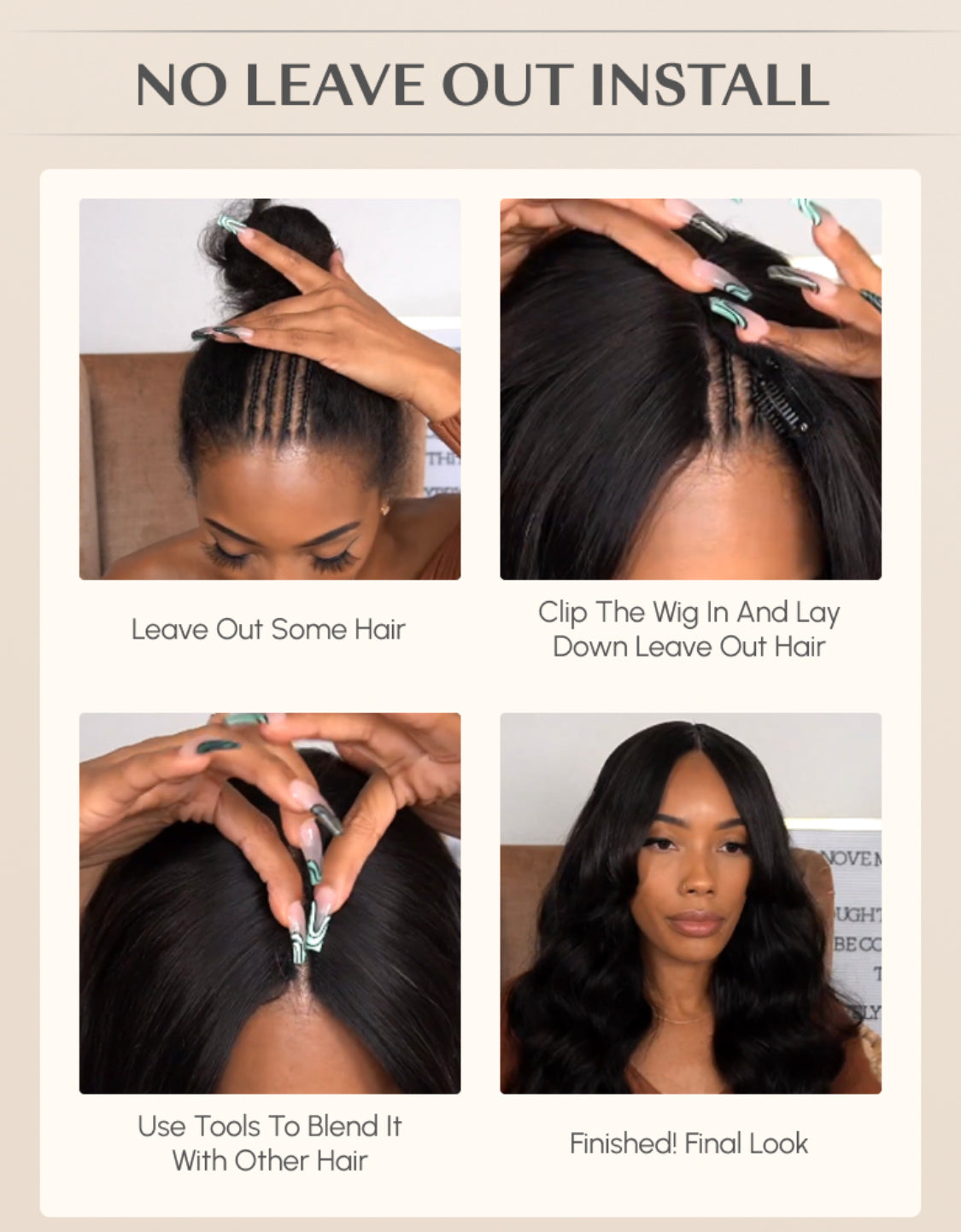 Lushlanes glueless V part 0 skill needed wig beginner friendly scalp natural curly human hair wig without leaving aside in 150%