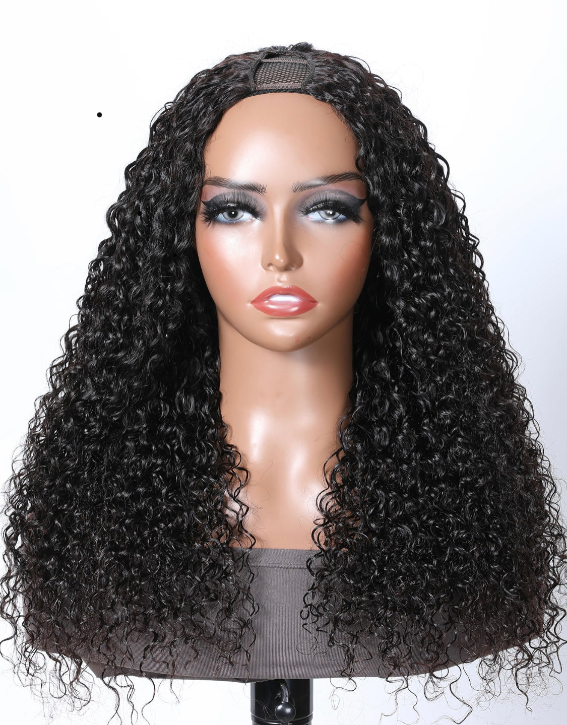 Lushlanes U Part Curly Wig for Beginners 150% Density
