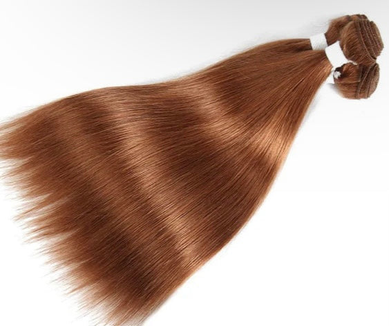 Lushlanes color Straight
Hair 4 Bundles With 4×4 Lace Closure Pre
Colored human hair