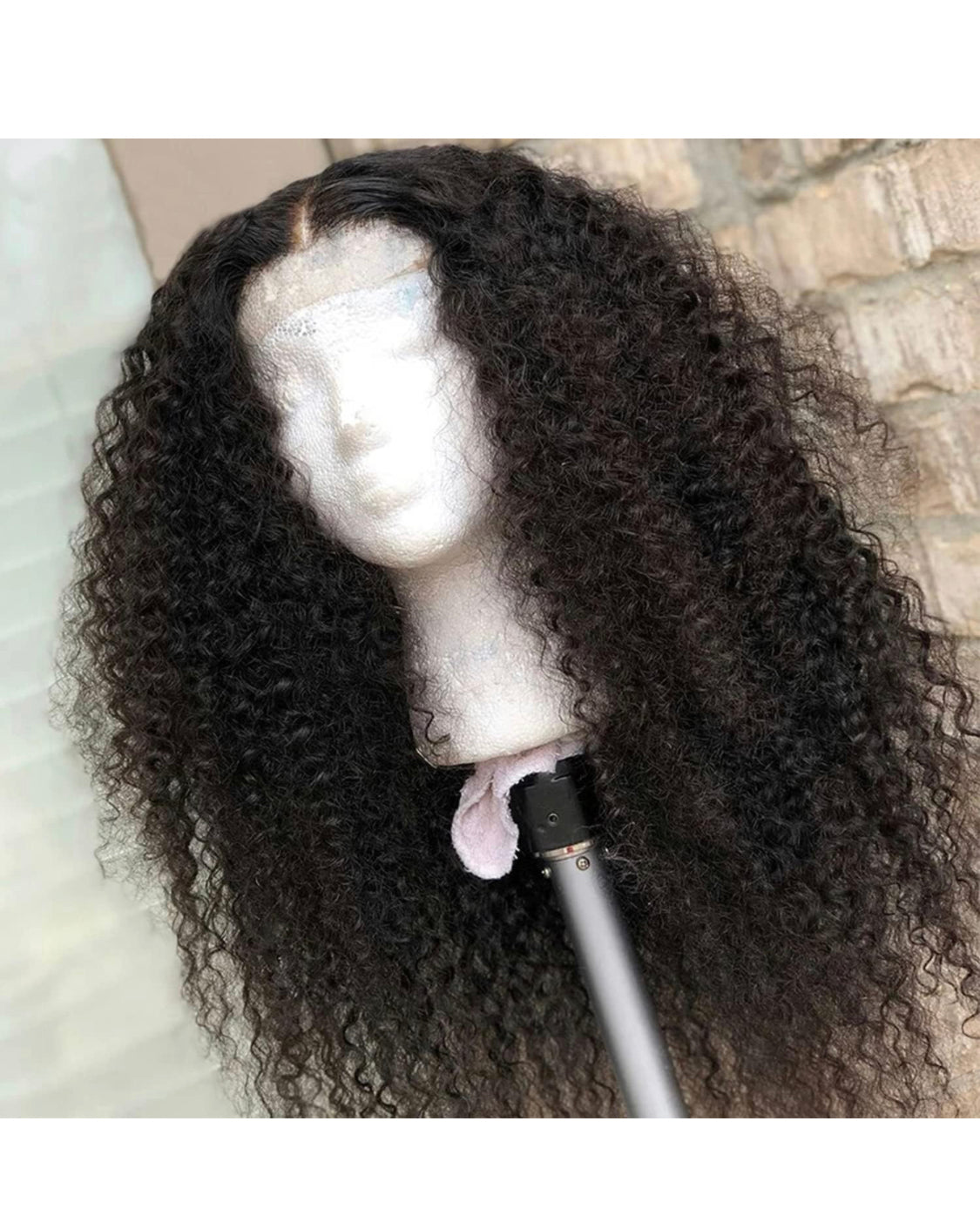 Lushlanes crépus bouclés dentelle avant perruque 13x4 HD dentelle transparente perruques Afro crépus bouclés cheveux humains perruques pré plumés noeuds blanchis avec des cheveux de bébé naissance des cheveux naturelle