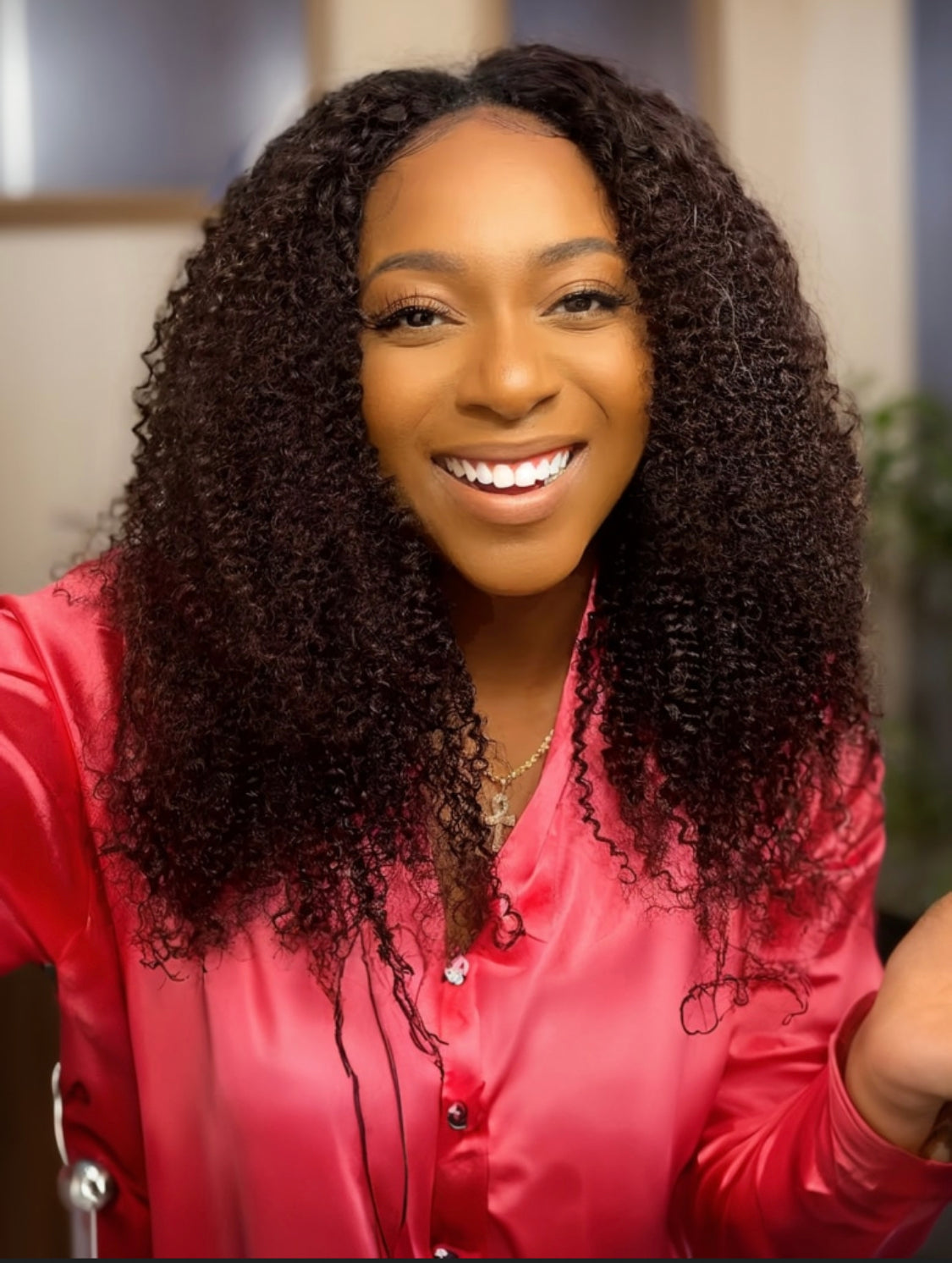 Lushlanes Glueless Natural Black Glueless Body Wave Non Lace New U Part Wig 150%
