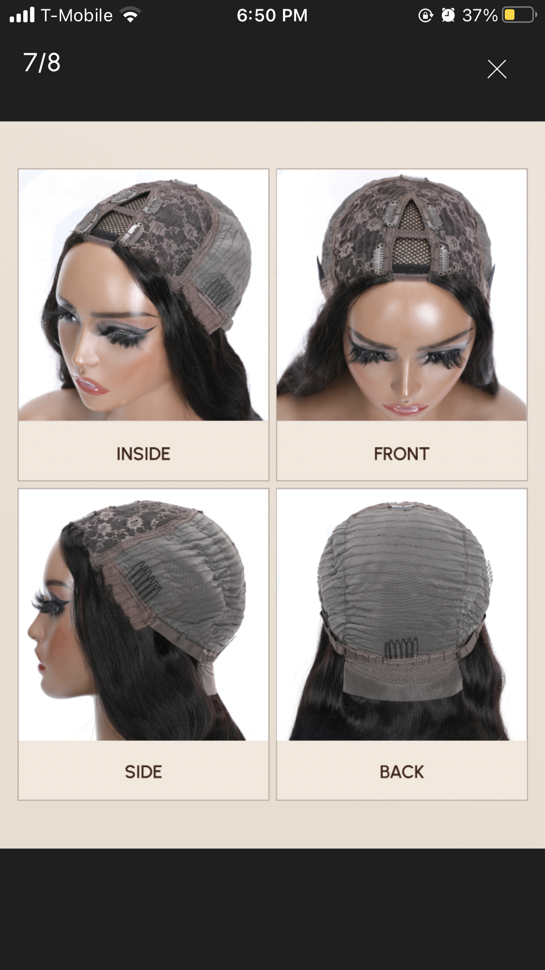 Lushlanes Glueless Natural Black Glueless Body Wave Non Lace New U Part Wig 150%