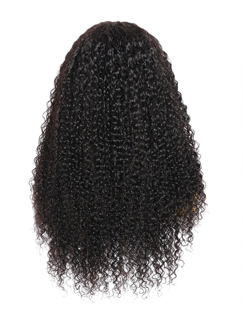 Lushlanes HD Lace 5×5 Closure Curly Glueless Wig with Bleached KnotsMatch All Skin Tones 180%