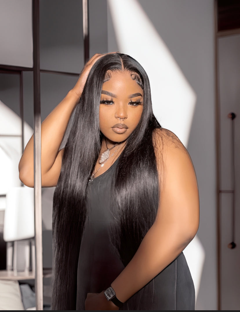 Lushlanes 5×5 Pre Cut Clear HD Lace Glueless Straight 180%