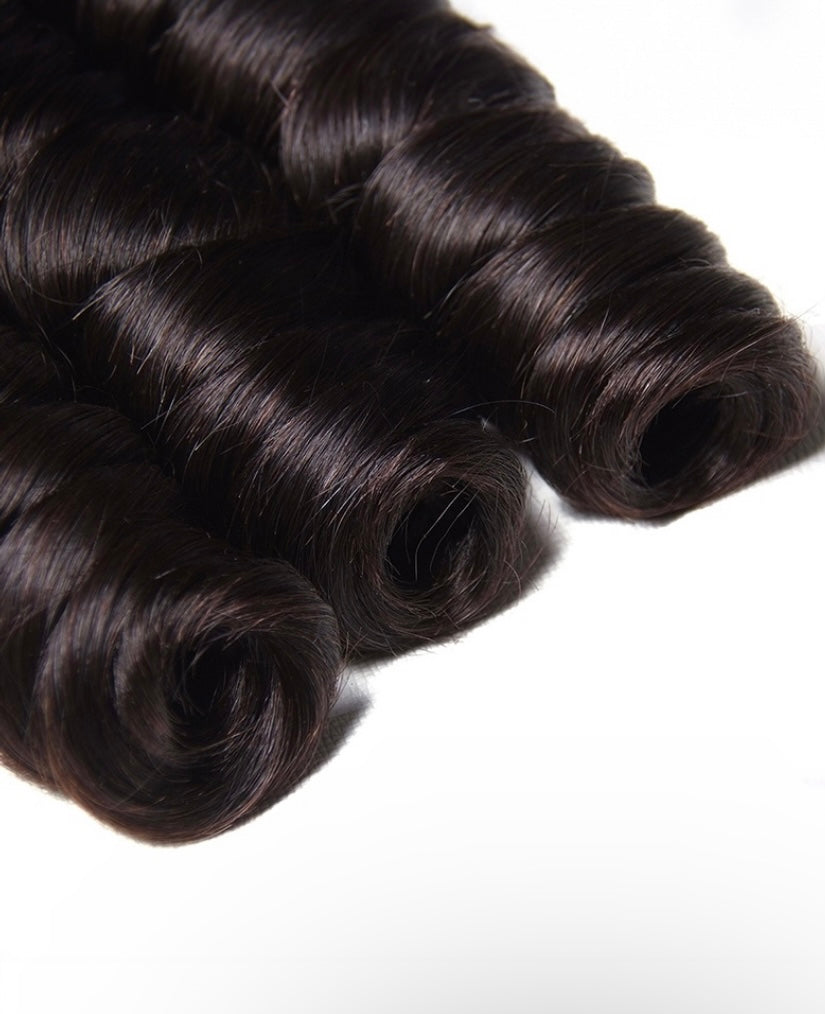 Lushlanes Hair 3pcs/pack Peruvian Virgin Hair Loose Wave