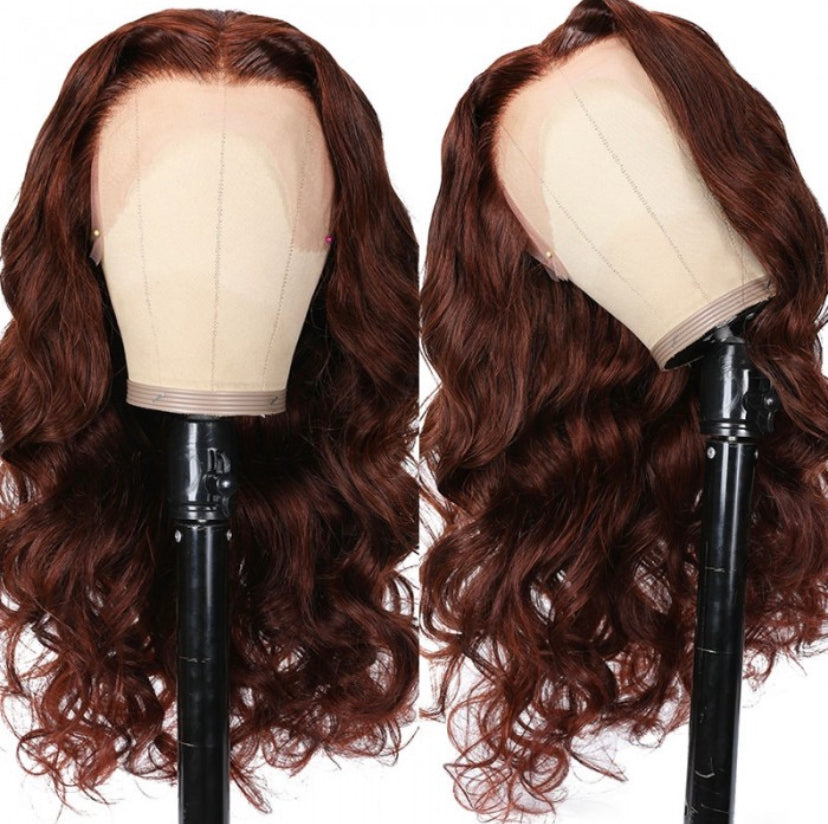 Lushlanes Reddish Brown 13×4 Lace Front Body Wave Transparent
Lace Wigs Perfect Color For Women 150% Density