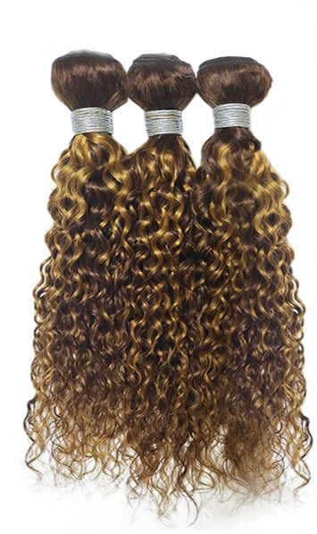 Lushlanes Highlight P4/27 Water Wave 3 Bundles With 13×4 Transparent Lace Frontal