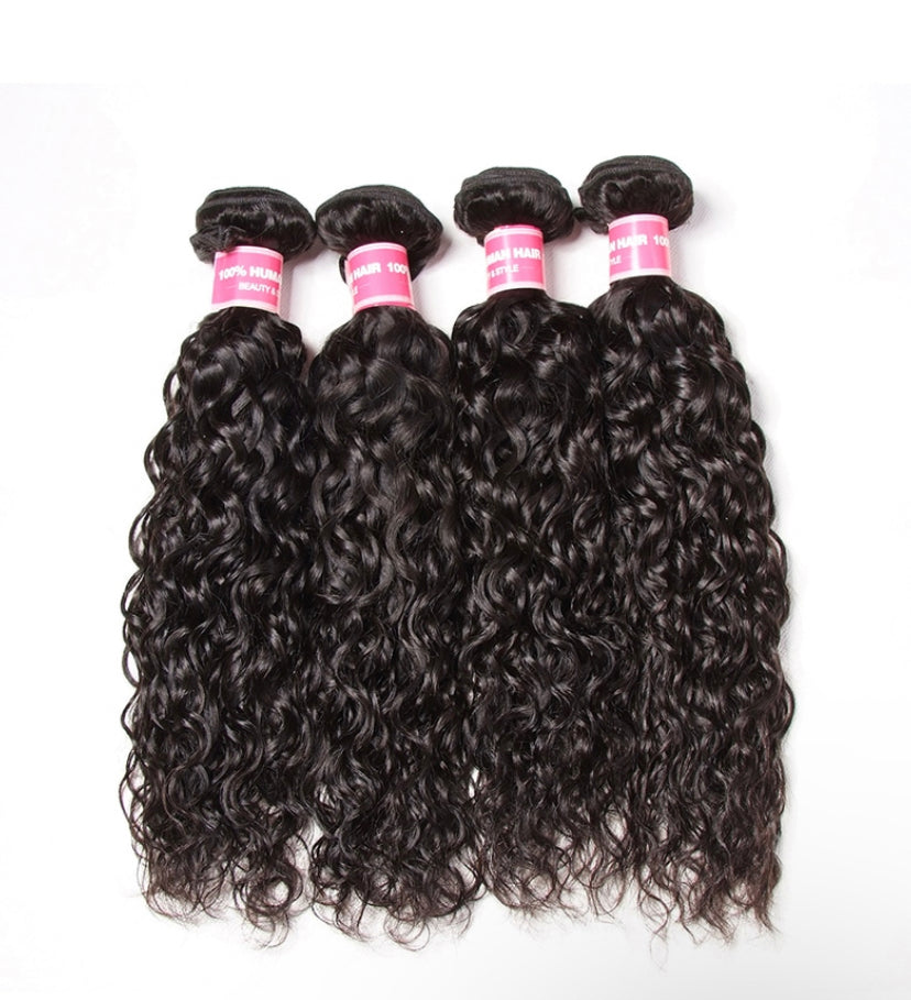 Lushlanes Hair 4 Bundles Water Wave
Unprocessed Virgin Human Hair