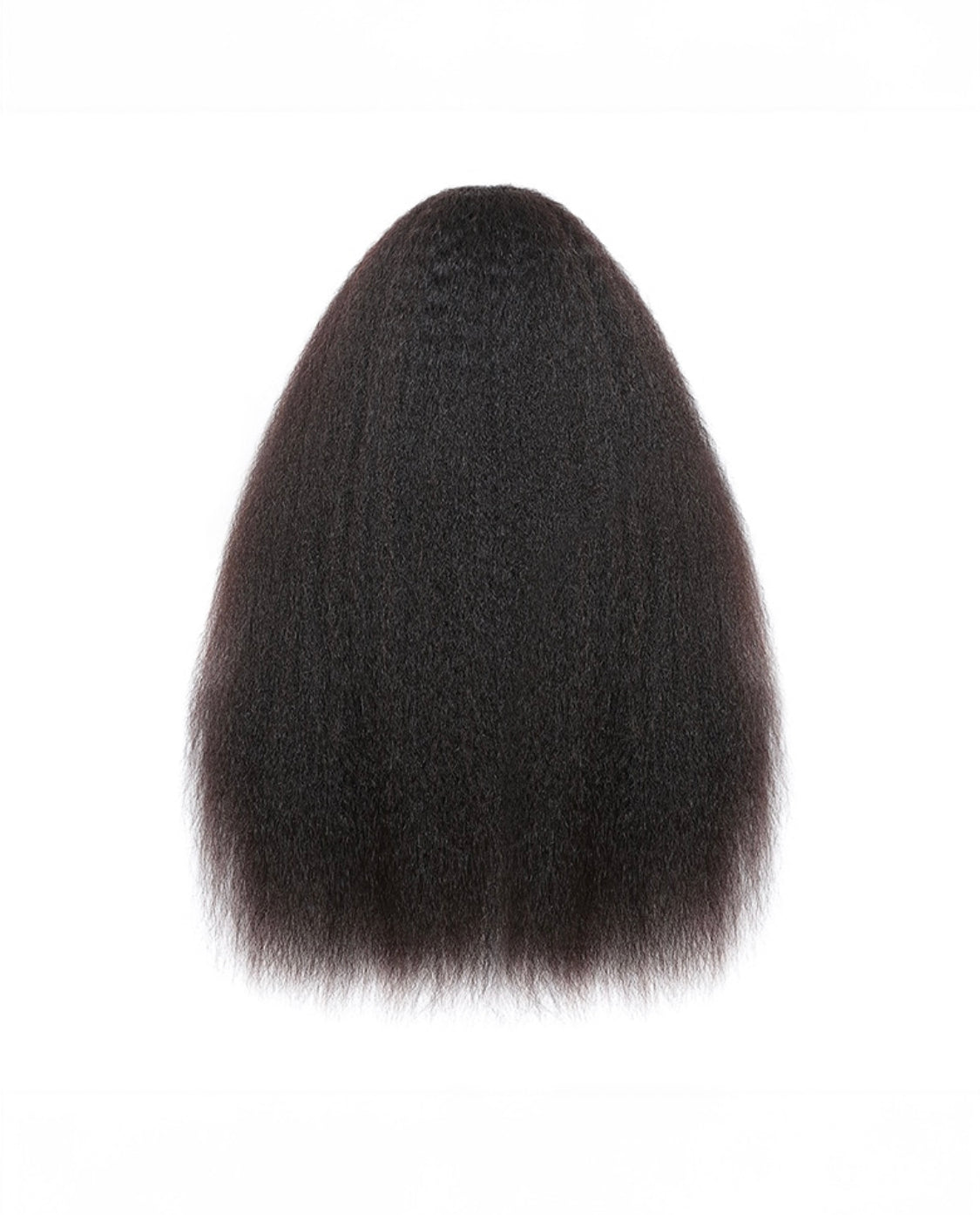 Lushlanes Brazilian Kinky Straight Wig with Glueless U Part, Natural Black, Suitable for Beginners 150%
