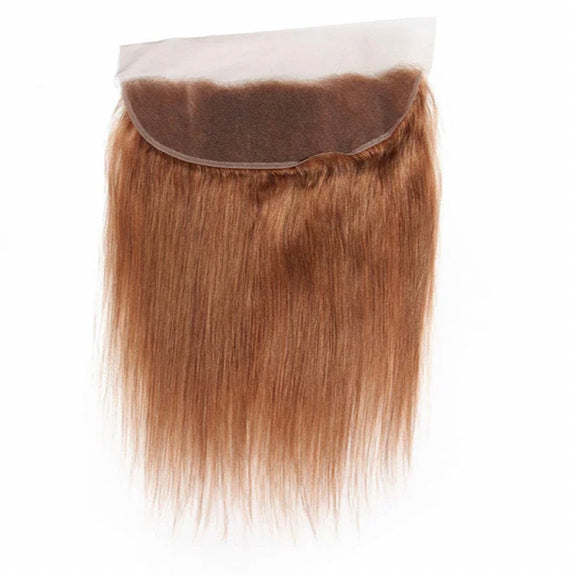 Lushlanes Color #30 straight hair 4 Bundles With 13x4 Lace Frontal Pre Colored
