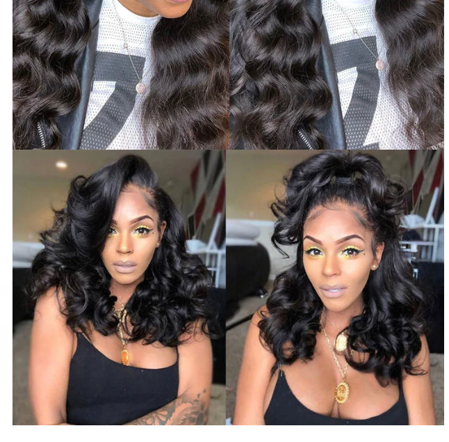 Lushlanes Loose Wave 3 Bundles With 13*4 Lace Frontal 100% human hair