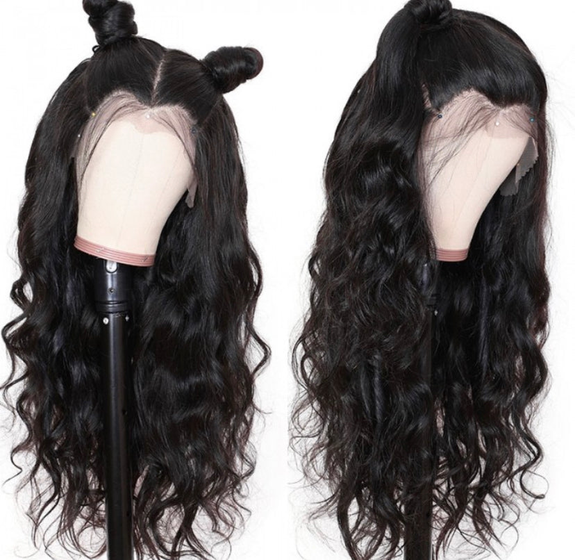 Lushlanes Full Lace Long Body Wave Human Hair Wig 180% Density