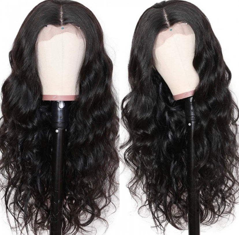 Lushlanes Full Lace Long Body Wave Human Hair Wig 180% Density