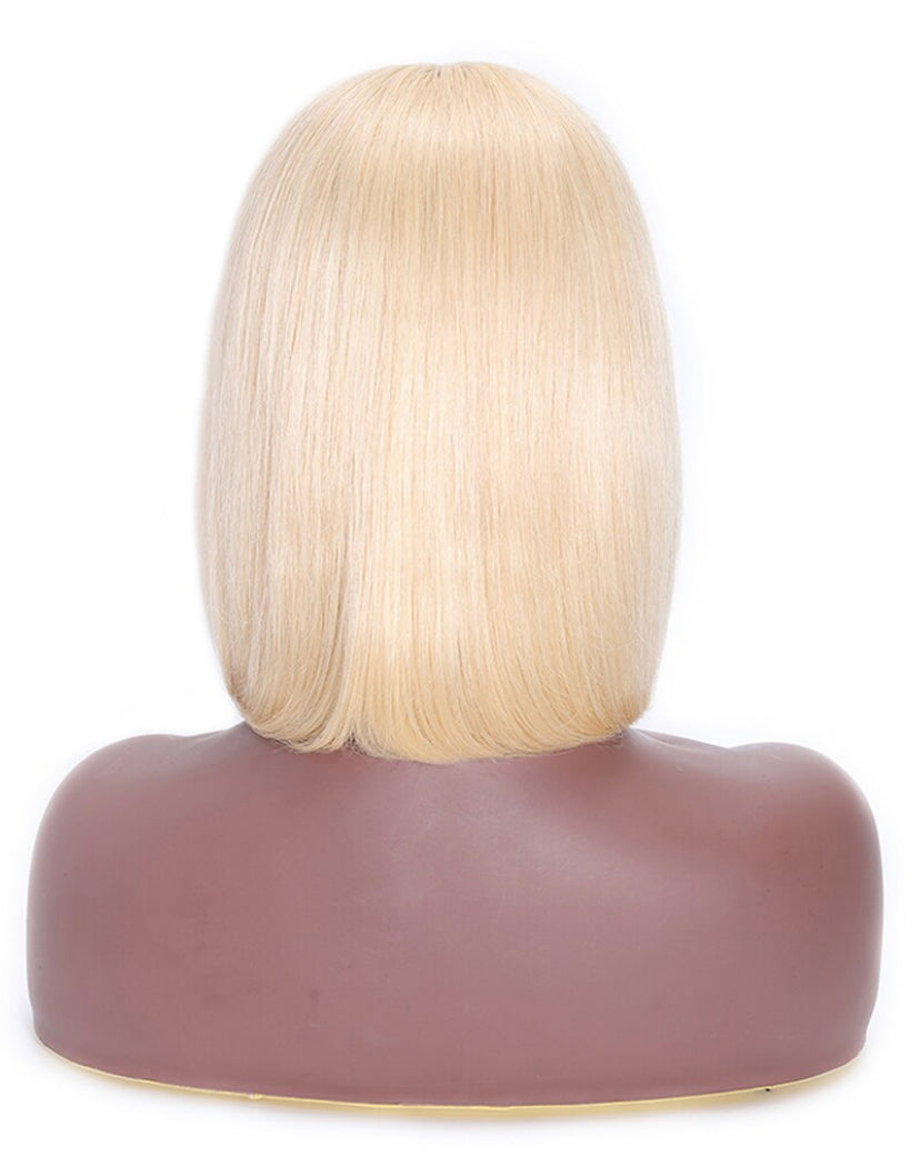 Lushlanes 613 Blonde Short Lavered 13×4 Lace Front Human Hair
Bob Wig
